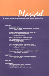 Plaridel (A Journal of Philippine Communication, Media and Society)